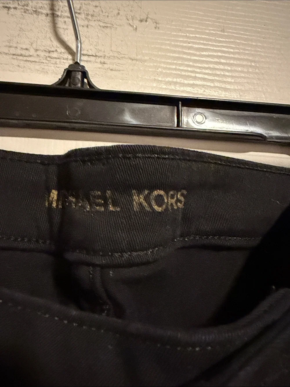 Michael Kors Black Pants with Gold Logo plus size - Picture 2 of 6